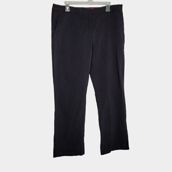 VINTAGE Y2K trouser Tommy Hilfiger black‎ stretch bootcut pant 14 - Picture 1 of 7